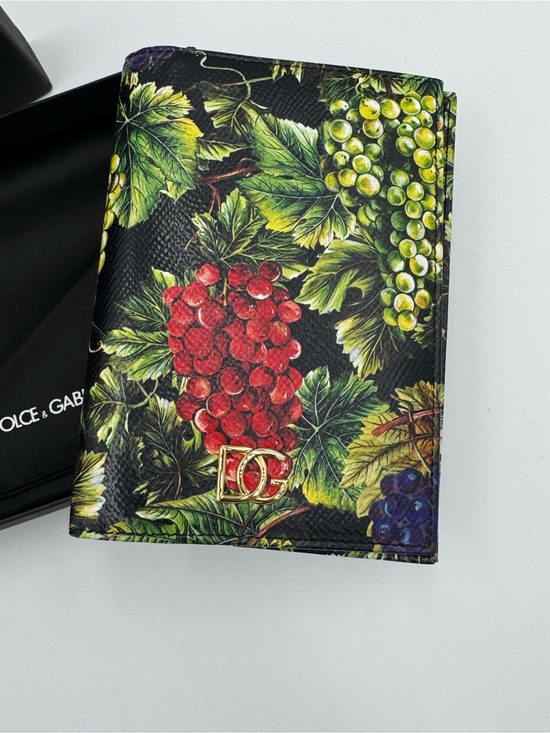 Dolce & Gabbana Handbags - Dolce & Gabbana Passport Holder with Grape Motif - NIB